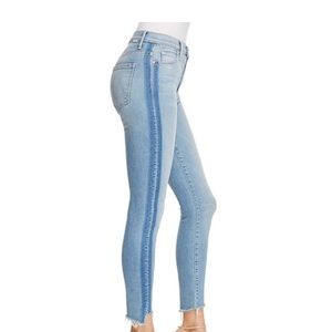 Mother Denim The Stunner ZIP Ankle Step Fray